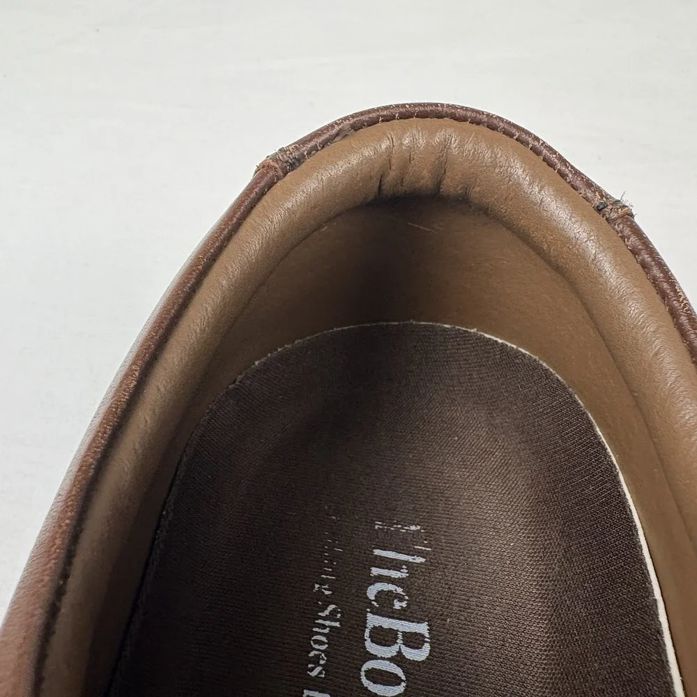 The Body Shop Hush Puppies Mall Walker Shoes Brown Leather Men's 6.5 Wide EUC